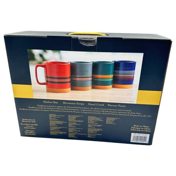 Pendleton Stoneware Mug Box Set 4 18 oz National Parks Collection - Picture 2 of 7